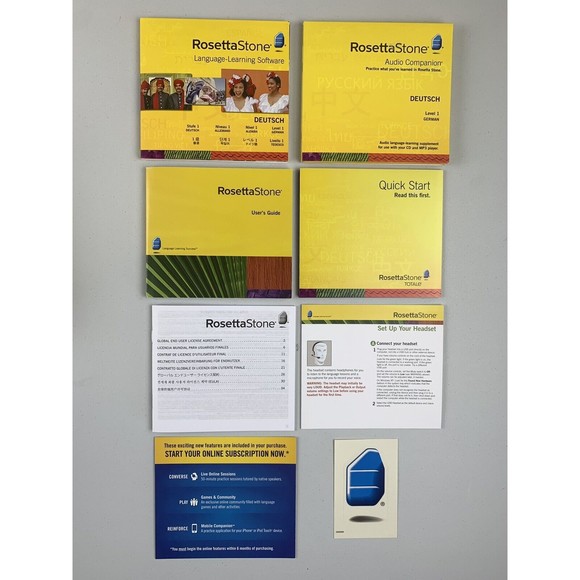 Rosetta Stone German Level 1 Language Learning Software Deutsch RosettaStone - Picture 6 of 10